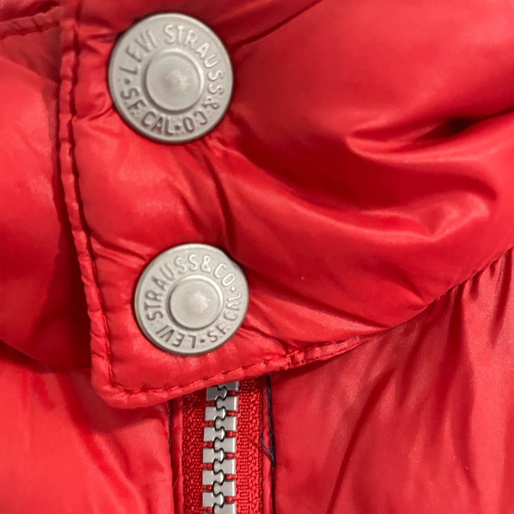 Levi's Red White Blue Boys Large Puffer Jacket - Picture 10 of 15
